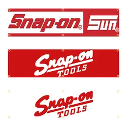 60x240cm Snap on Tools Banner Tapestry Polyester Printed Flag Garage or Outdoor For Decoration