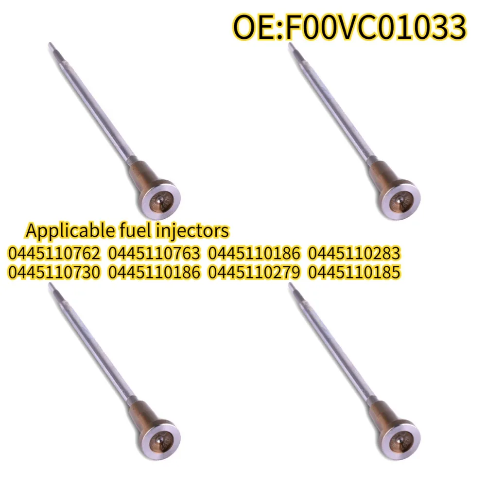 Original High Quality New For 4Pcs F00VC01033 Injector Control Valve For 0445110185 0445110186 Injector