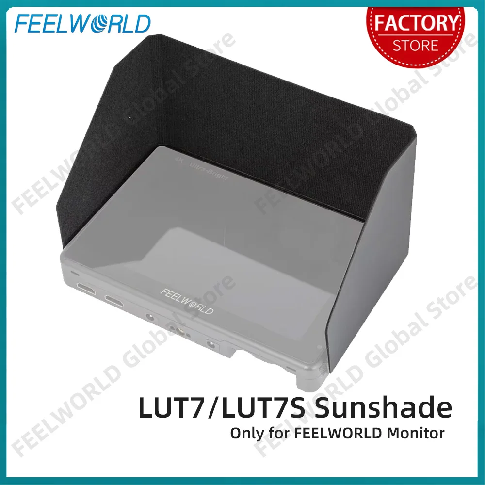 FEELWORLD LUT7 LUT7S LUT7SPRO LUT7PRO Sunshade Portable Flexible Installation for 7 Inch 4K HDMI Input Camera DSLR Field Monitor