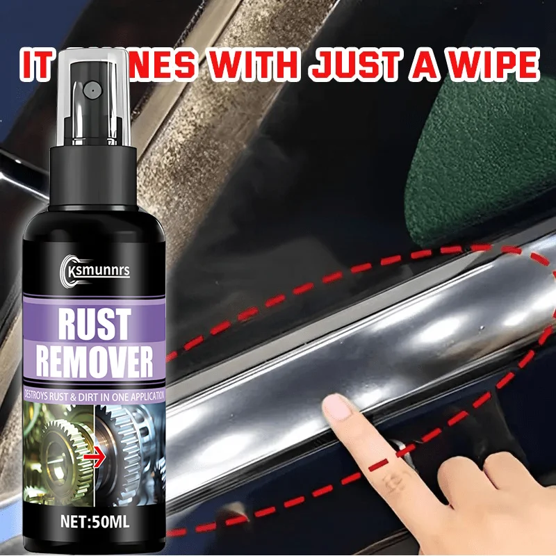 Chrome Plating Spray for Car Parts, Suitable for Door and Window Frame Beautification, Metal Polishing Spray - Rust Remover for