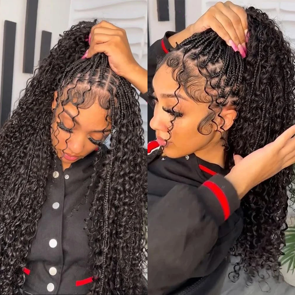 Natural Human Braiding Hair Deep Water Wave Bulk Human Hair for Boho Braids No Weft Boho Braids Bundles Curly Hair Extensions
