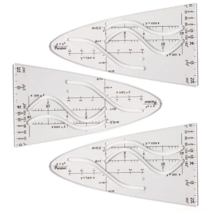 Parabola Ruler Parabola Stencil Parabolic Stencil for Students, Office, Painting