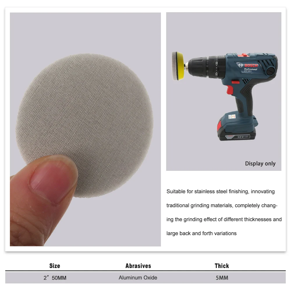 2" 50 mm Nass- und Trockenschwamm-Schleifpapier, 10 Stück, sortierte Puffer-Schleifpapier mit Körnung 320–8000, Schleifwerkzeuge zum Polieren von Metall – Detail 6