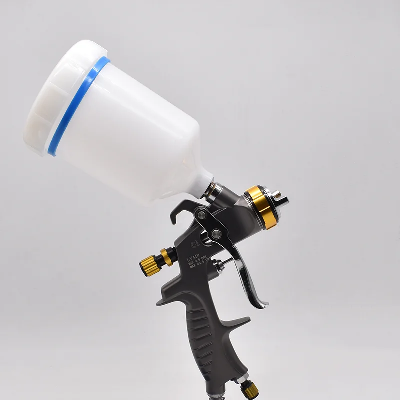 

931G Professional Paint Spray Gun - 1.3mm Nozzle with 600cc Cup for High-Quality Car Painting and Airbrushing Air Tools
