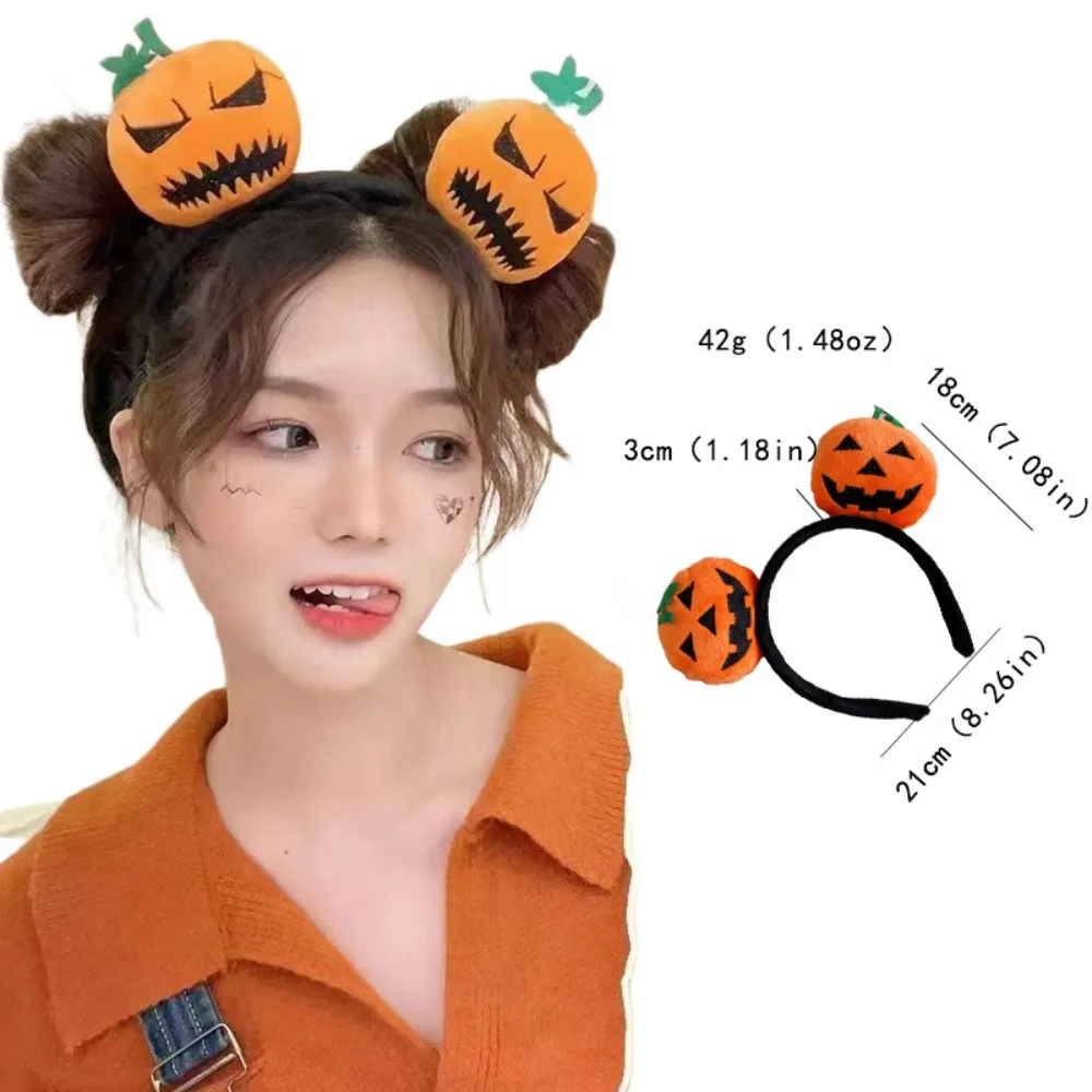 Soft Plush Halloween Cosplay Headband, Cartoon Headwear, Abóbora Diabo, Cabelo Hoop, peludo adereços, Fontes do partido, Performances de Palco