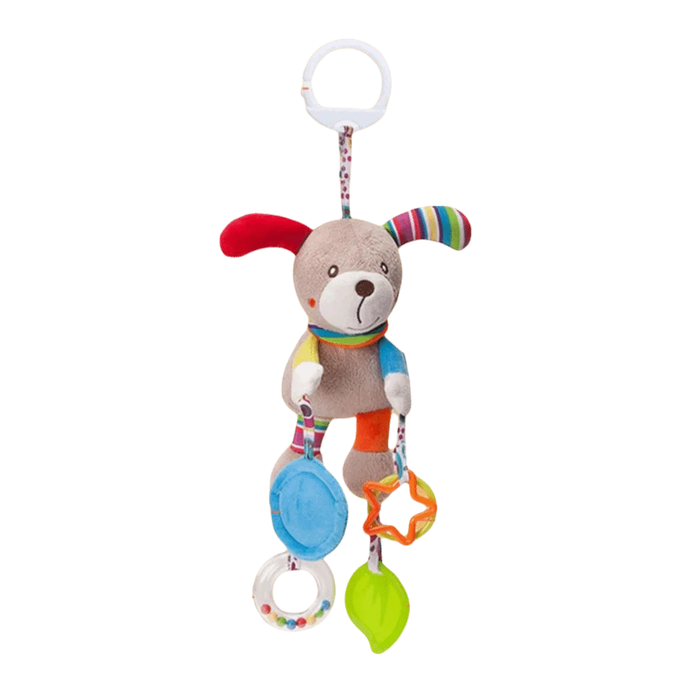 Hochet pour bébé au Design mignon, jouets cloche, matériel en peluche, jouets suspendus pour poussette, capacité d'entraînement, Animal en peluche