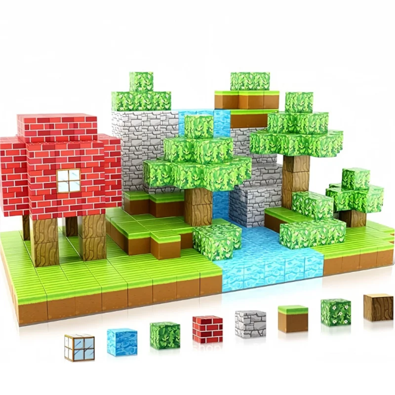 15 pçs blocos magnéticos crianças brinquedos de construção para meninos meninas ímã brinquedos de construção haste sensorial presente para aniversário