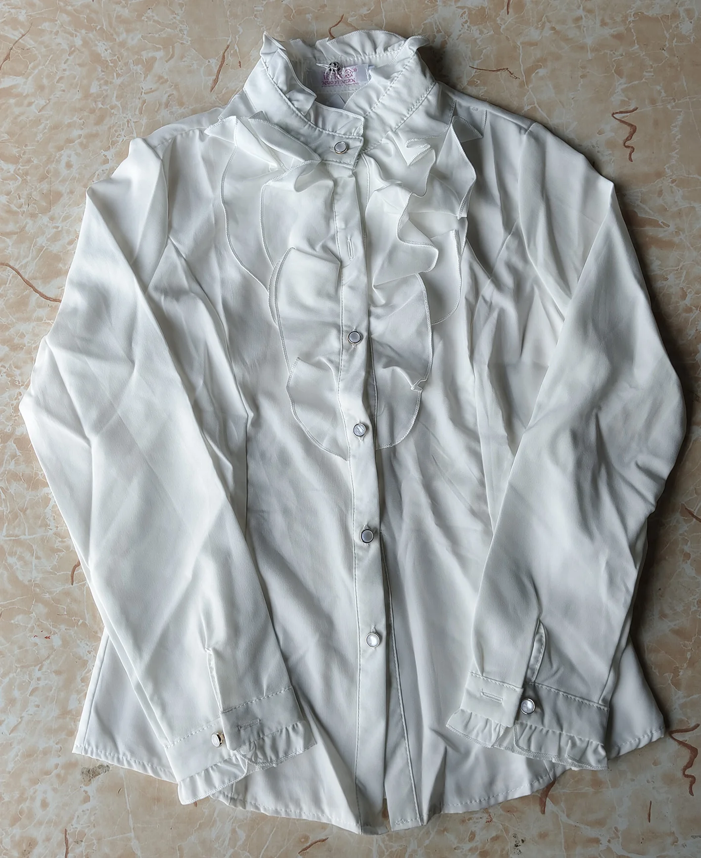 بلوزة نسائية بياقة من الدانتيل ، قميص نسائي بأكمام طويلة لخريف وشتاء 2017