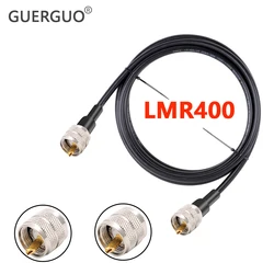 1PC PL259 UHF Male to SO239 UHF Female Connector LMR400 Cable Cord 50 Ohm 50-7 RF Coaxial Extension Jumper Pigtail Adapter 1M 2M