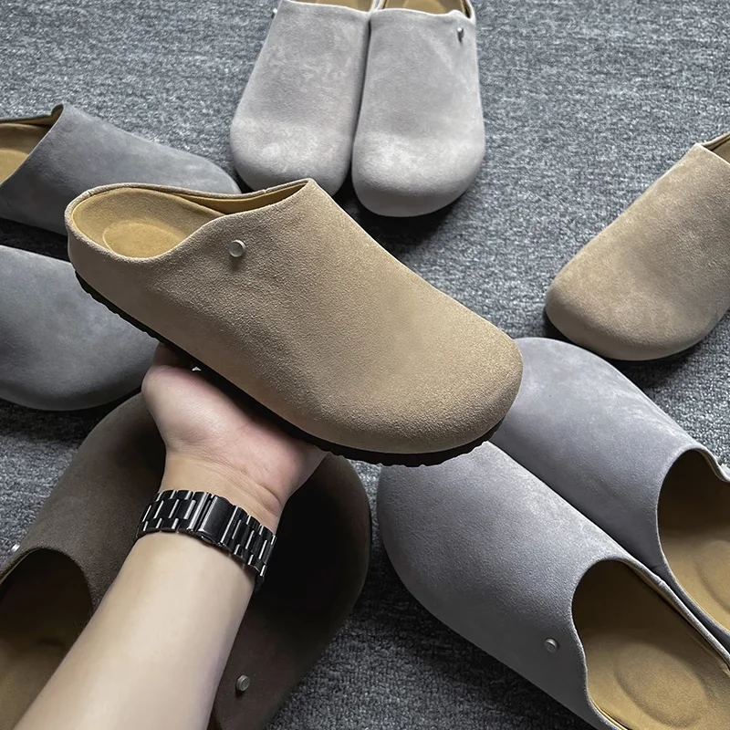 

Мужские сандалии Birkent, летние уличные противоскользящие офисные тапочки без каблука, пляжные тапочки, дышащие спортивные тапочки...