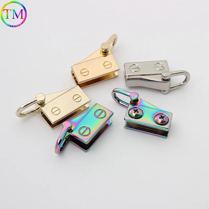 10-100 pieces 6 colors 29*13mm 19*13mm Rainbow Metal Meterial Side Clips for Crossbody Bag Clips Bag Accessories Factory Direct