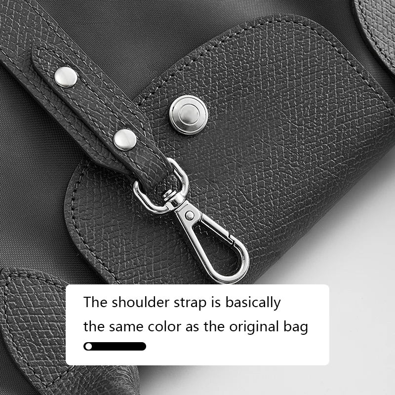 Bag Shoulder Strap For Longchamp M Leather Shoulder Bag Strap Durable Belt Slung Crossbody No Drilling Replacement Accessories