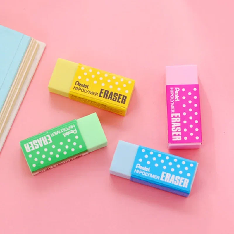 Pentel 4Pcs Cute Eraser ZEH-05 Color Candy Children Students Drawing Pencil Test Special Eraser Non-Toxic Security