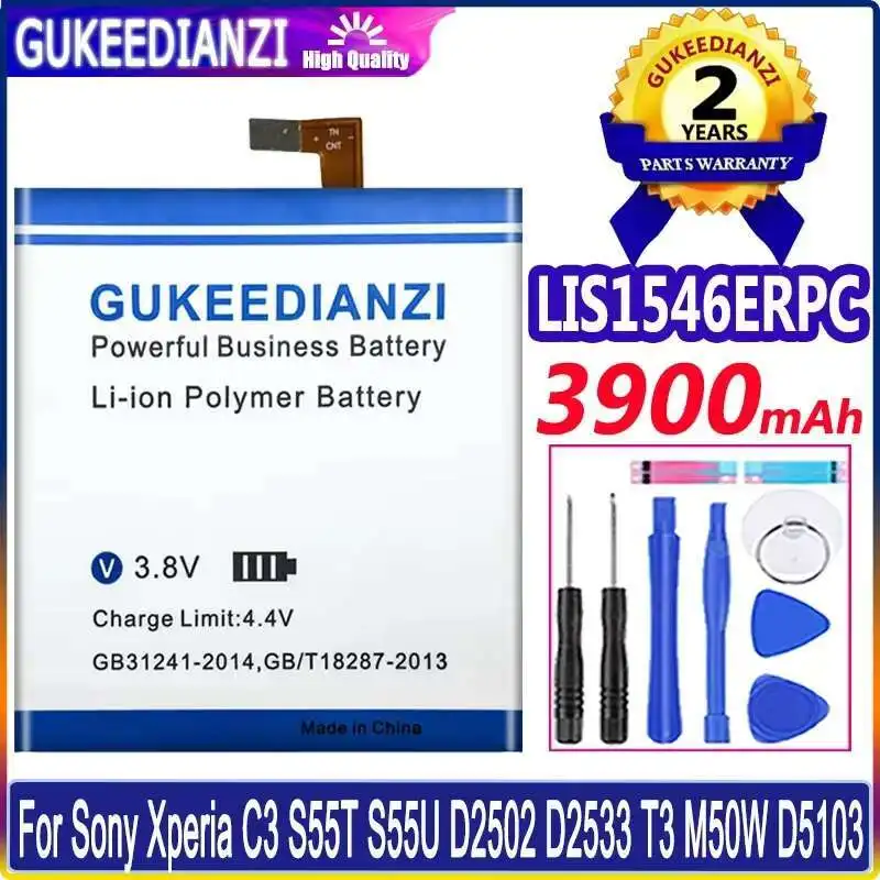 

Mobile Phone Battery LIS1546ERPC 3900Mah For Sony Xperia C3 S55T S55U D2502 D2533 T3 M50W D5103