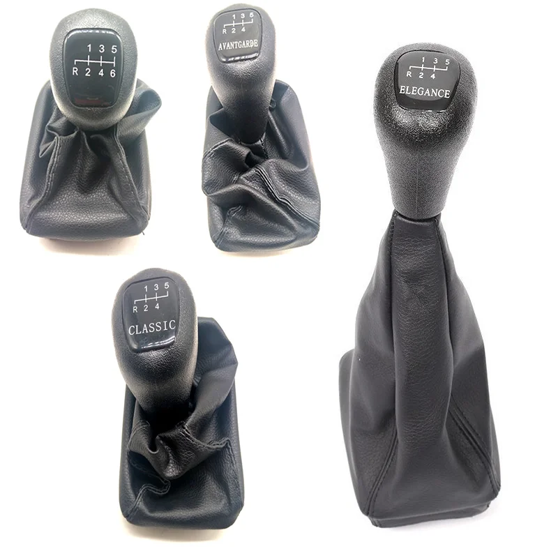 High Quality 5 6 Speed Car Shift Gear Knobs With Gaitor For Mercedes Benz W202 C Class CLASSIC AVANTGARDE ELEGANCE