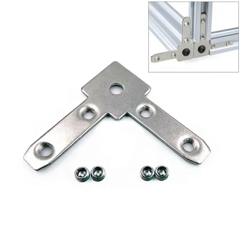 

3D High Quality 90 Angle Tee Nut Angle Corner Connector Hidden Joining T Nut Connection for Aluminum Profiles V Slot