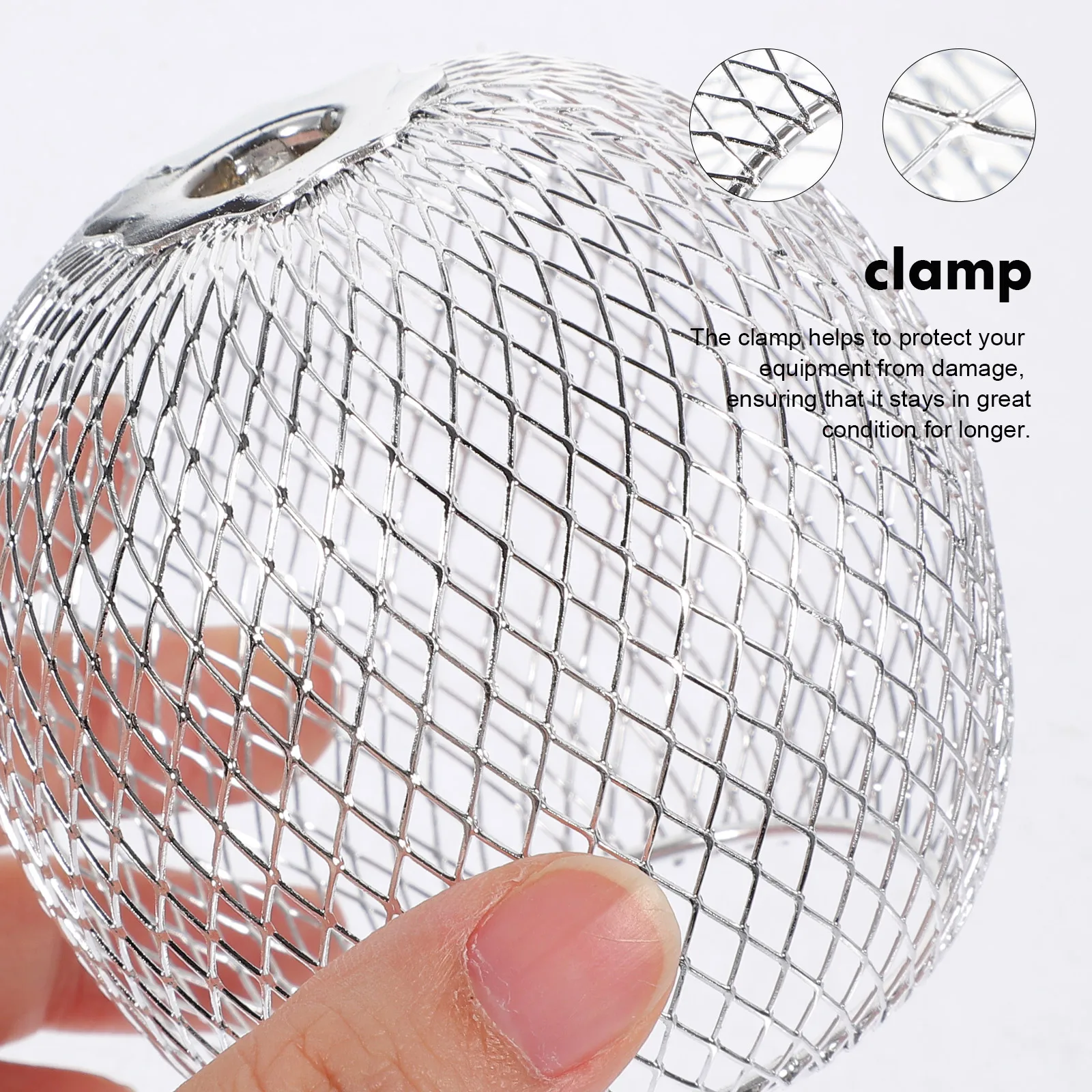 

Metal Lampshade Vintage Wire Cage Globe Cover for Hanging Shades Decorative Silver Dome Lamp Protective Cover Home Lighting