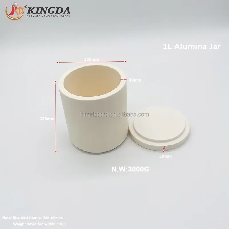 i 1L Alumina Planetary Milling Jar Premium Laboratory Ball Mill Jar