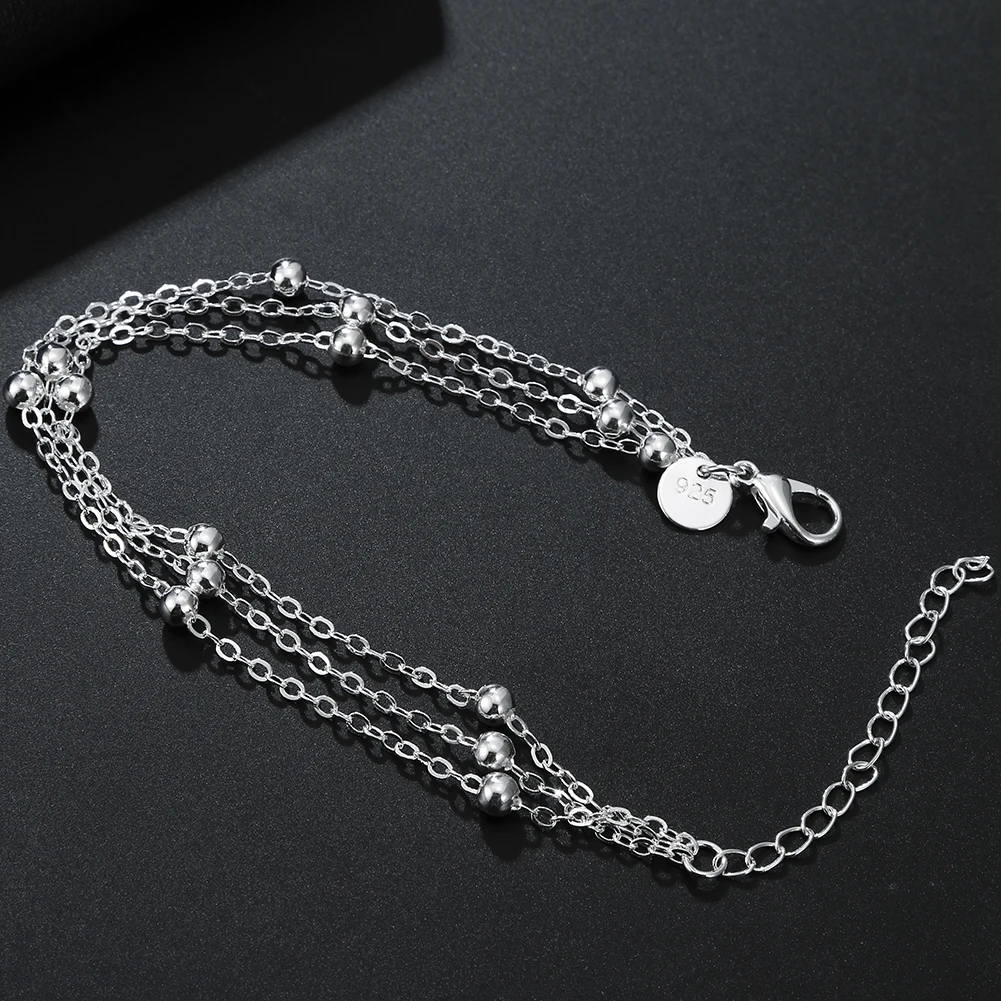 wholesale high quality 925 sterling silver beads Bracelets chain for women fashion party wedding lovely jewelry luxury gifts