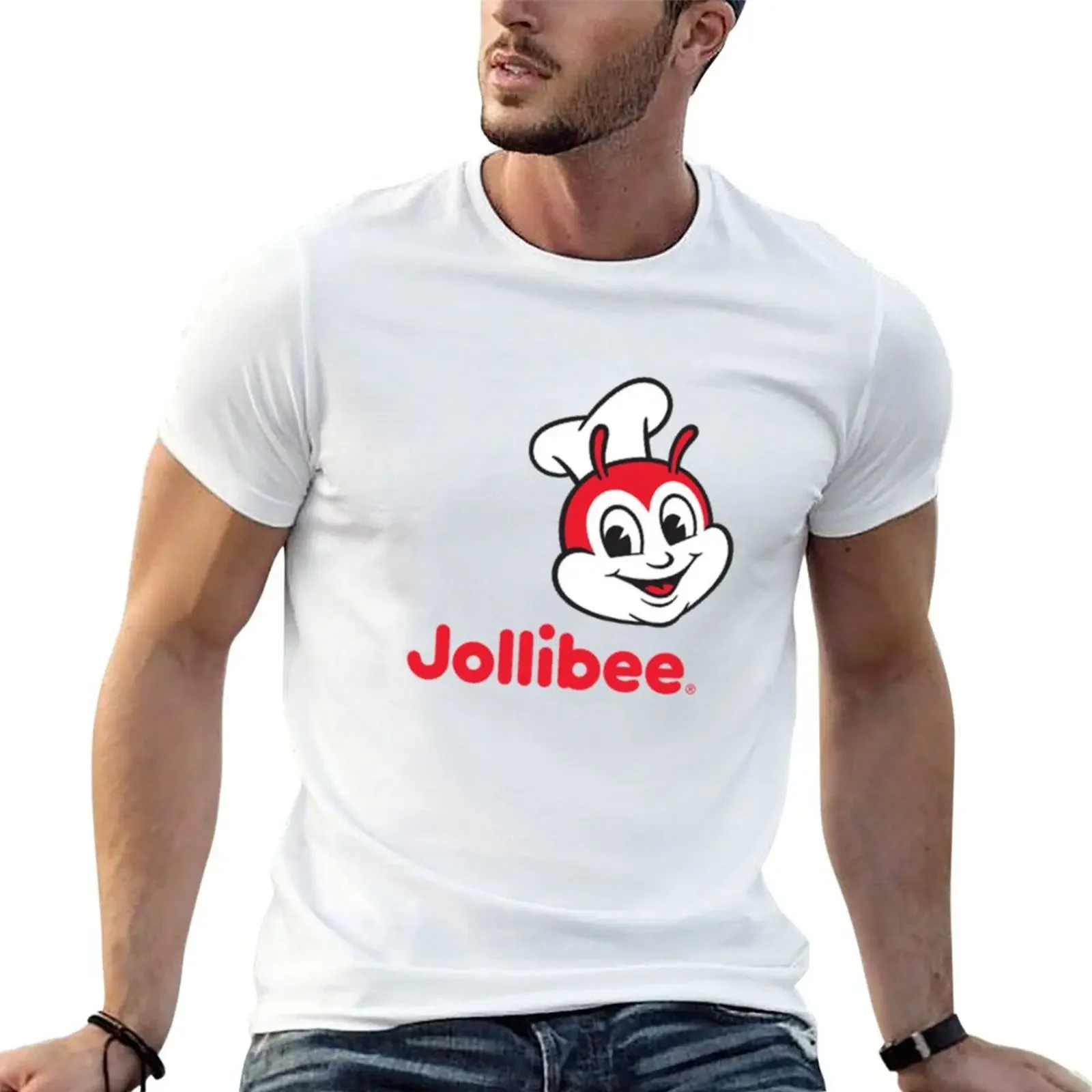 Jollibee Classic T-Shirt graphics graphic t shirt vintage blue lock Clothing fitted t shirts for men