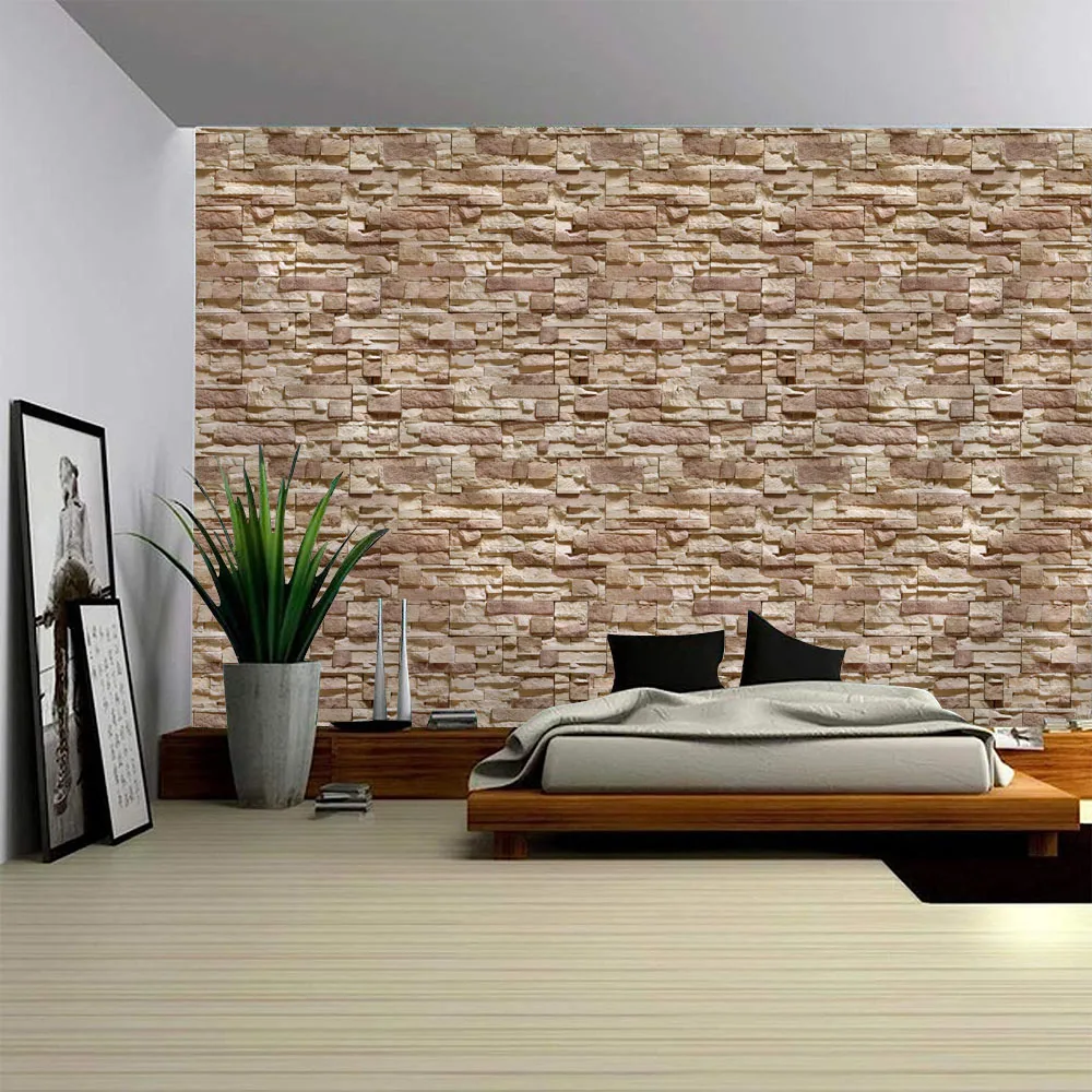 Stein Wand Kunst Tapisserie Bunte Holzmaserung Wandbehang Home Decor Boho Hintergrund Tuch Picknick Matte Blatt Sofa Decke Yoga Matte