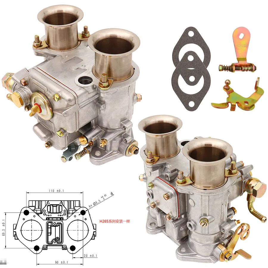 Carburetor For 19550.174 Weber 40DCOE 40mmTwin Choke VW V8