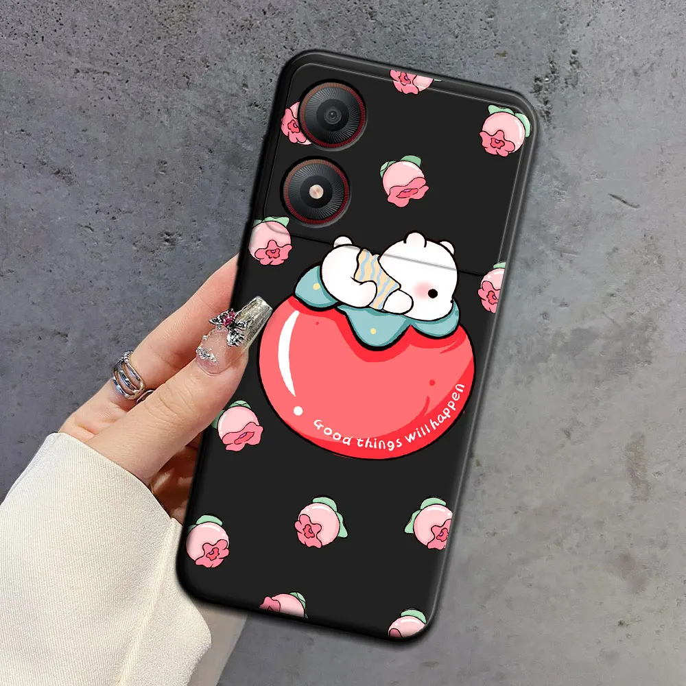 For ZTE Blade A34 4G A54 4G Case Cartoon Soft Silicone TPU Ice Cream Pattern Phone Case For ZTE Blade A53 Pro Cute Back Cover