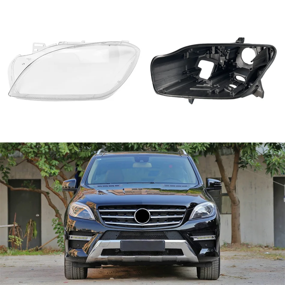 For Mercedes Benz M Class W166 2012 2013 2014 2015 ML300 ML350 ML400 ML450 ML500 Car Gadgets Glass Lens Headlight Base