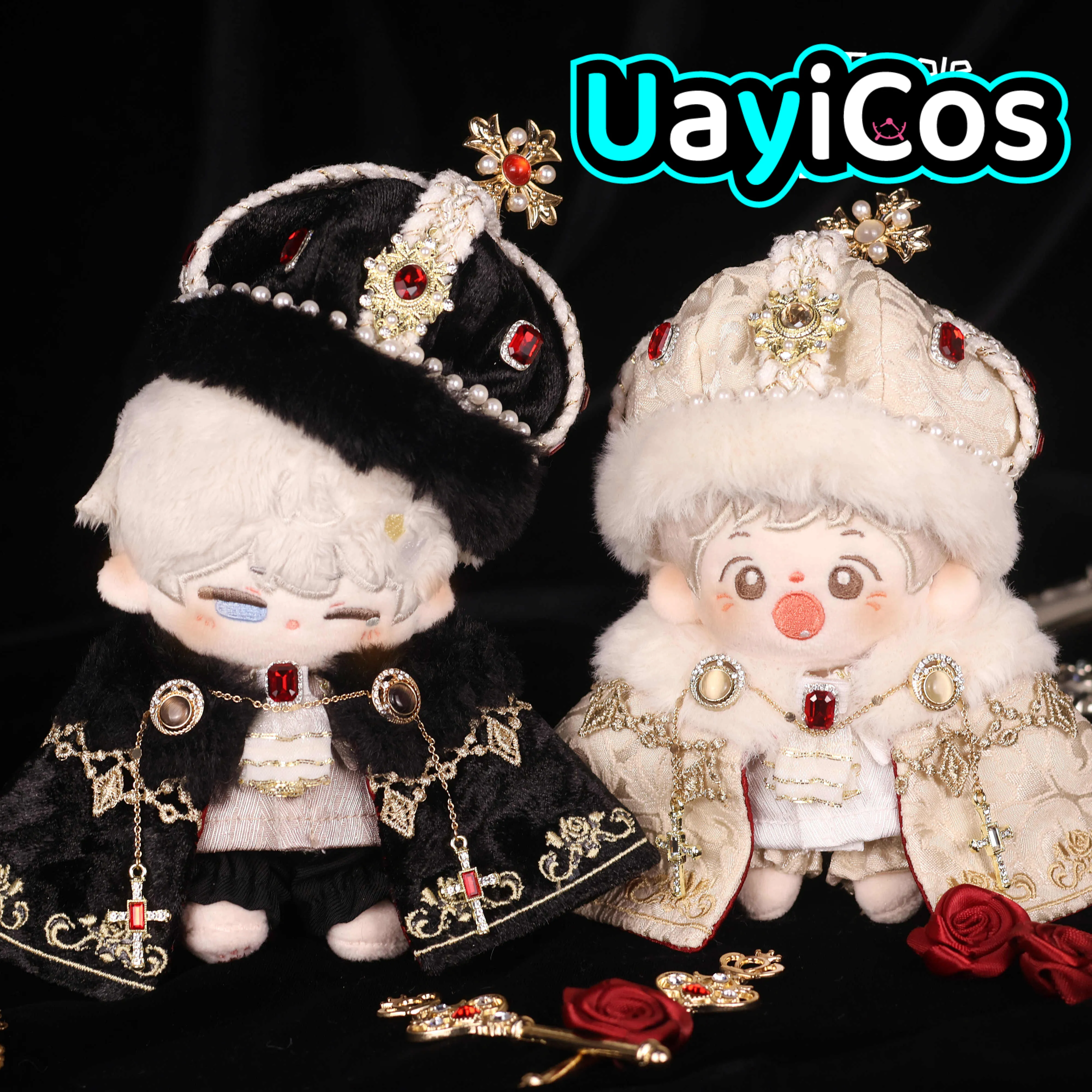 

Одежда для кукол, 20 см, корона, дворцовый плащ, одежда для дворца, костюм с драгоценными камнями, костюм, аксессуары для кукол, аниме, игра, игрушка для детей G