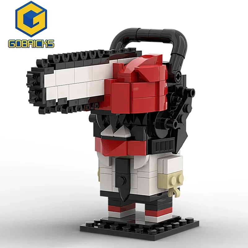 

Gobricks MOC Anime Chainsaw Man Building Blocks Cartoon Educational Collection Bricks DIY Model toys for Kids Christmas Gift