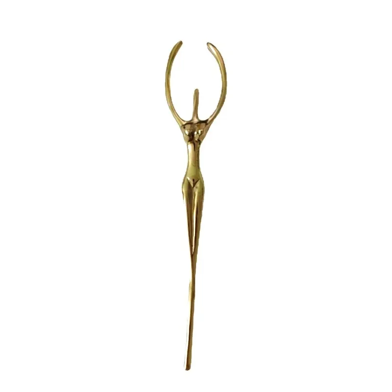 Brass Ballerina Dancing Girl Handle Decoration Cabinet Door Wardrobe Cupboard Gold Light Luxury French Nordic Porch Door Handles