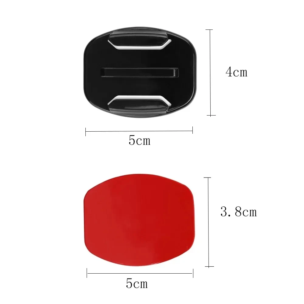 TELESIN Flat Adhesive Mount + Curved Mount Adhesive Camera Base for GoPro Hero 13 12 11 10 Insta360 X4 DJI Action 4 SJCAM Camera