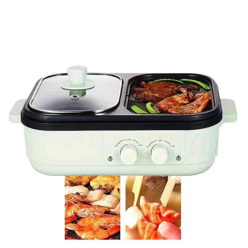 

Barbecue Pot Household Multi-Functional Hot Pot Barbecue Plate Grilled Fish Fried Grilled Shabu-Shabu All-In-One Pot