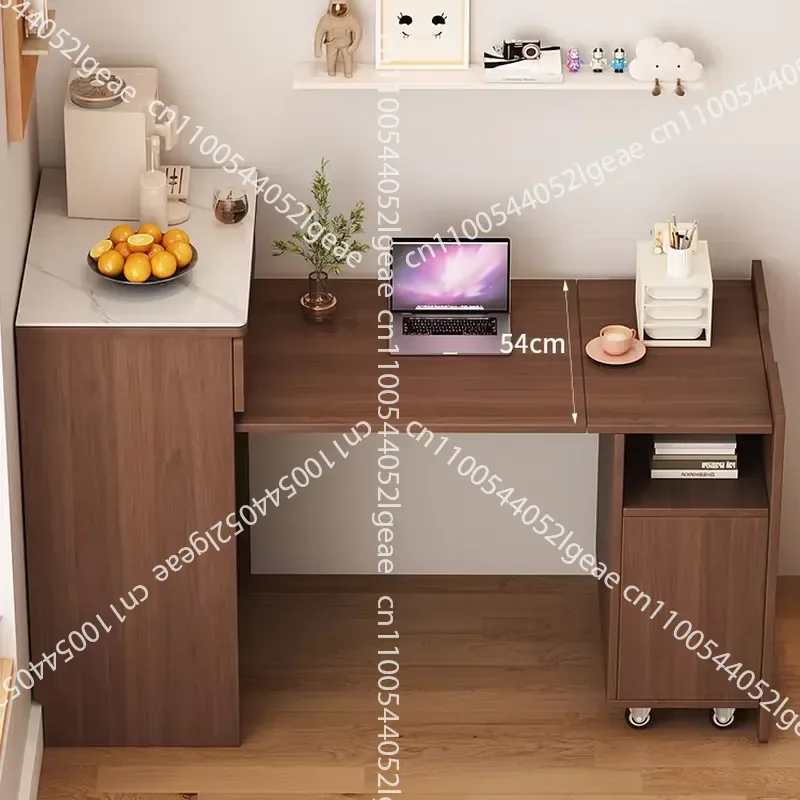 Hidden Writing Table Foldable Wooden Notebook Computer Table Bookshelf Home Office Adjustable