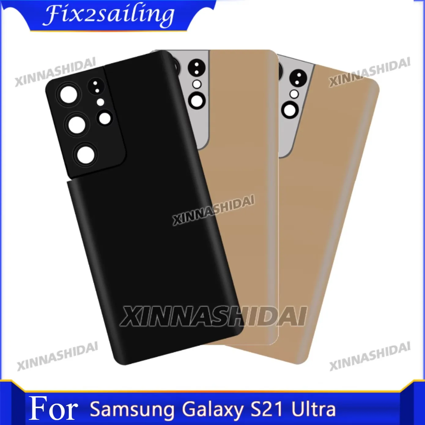 Hohe Qualität NEUE Für Samsung Galaxy S21Ultra SM-G998B SM-G998U Batterie Zurück Abdeckung Gehäuse Panel Mit Kamera Glas