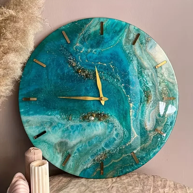 

2026 Latest Models DIY Clock Molds Flat Silicone Casting for Resin 3D Personalization Photo Display Stand Home Decor Epoxy Resin