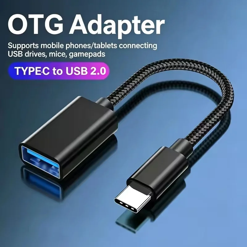OTG Type C Cable Converter Fast Data Sync For Devices For Type C Phones And PC Travel Phone Adapter Gear Accessories Supplies