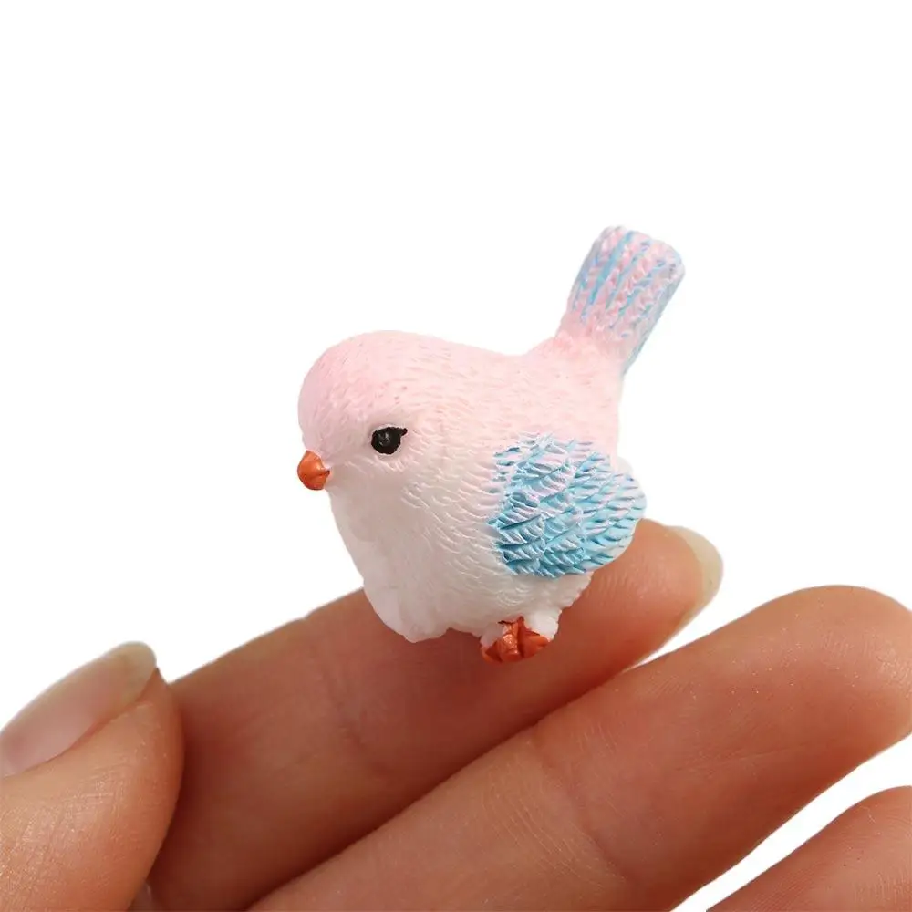 Craft Cute Glass Ornaments Animal Model DIY Little Birds Micro Landscape Miniature Figurines Fairy Garden Decor Home Decor