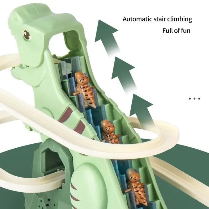 Điện Khủng Long Phiêu Lưu Cầu Thang Đồ Chơi Âm Nhạc Đường Đua Có Đèn Nhạc Đầu Đồ Chơi Học Tập Cho Trẻ 15UB