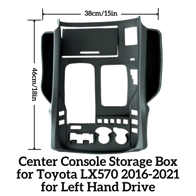 [Left Hand Drive] Car Silicone Central Console Storage Box Protection for Lexus 570 2016-2022