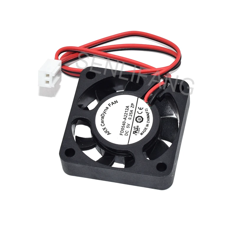 5pcs  For FD0540-A2212A 5V 0.25A 4*4cm 2-Wire Server Cooling Fan Well