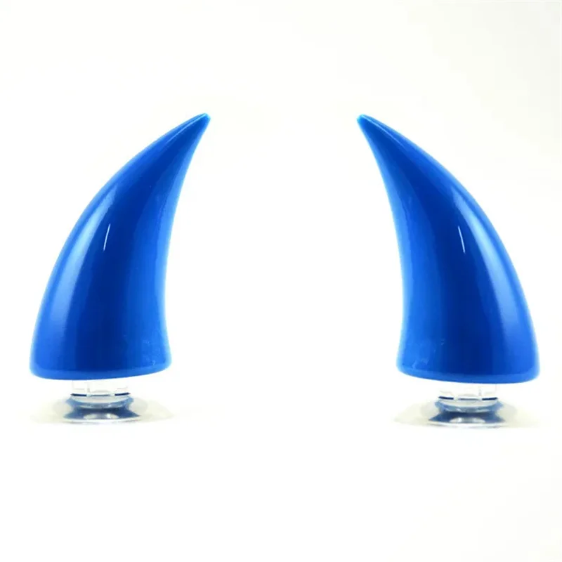 Motorcycle Helmet Devil Horn Silicone Suction Cup Helmet Decoration Accessories(big)