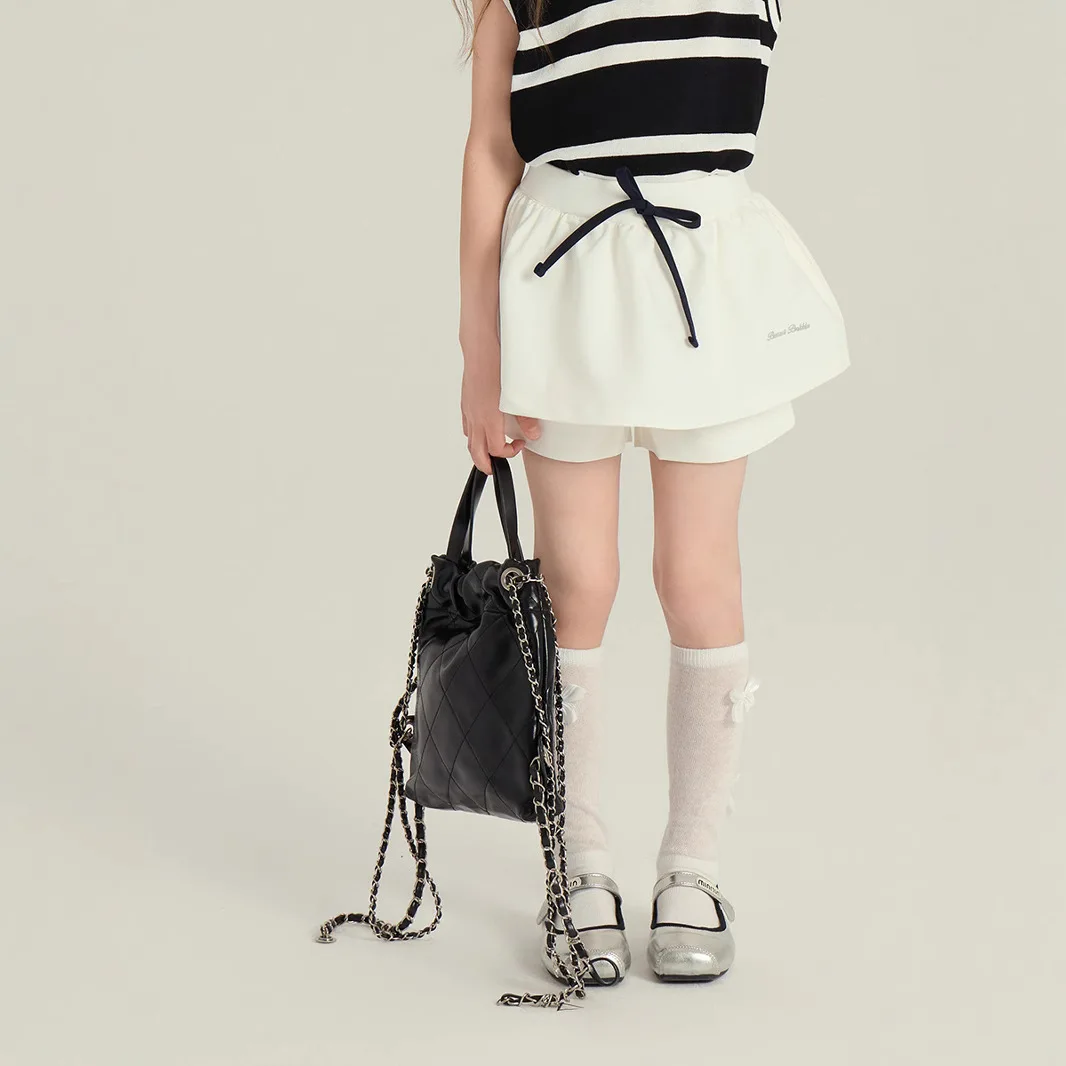 

Girls Sport Skirt Pants 2026 Summer New Children Casual Fashion Versatile Skirt Pants Casual Children Clothing