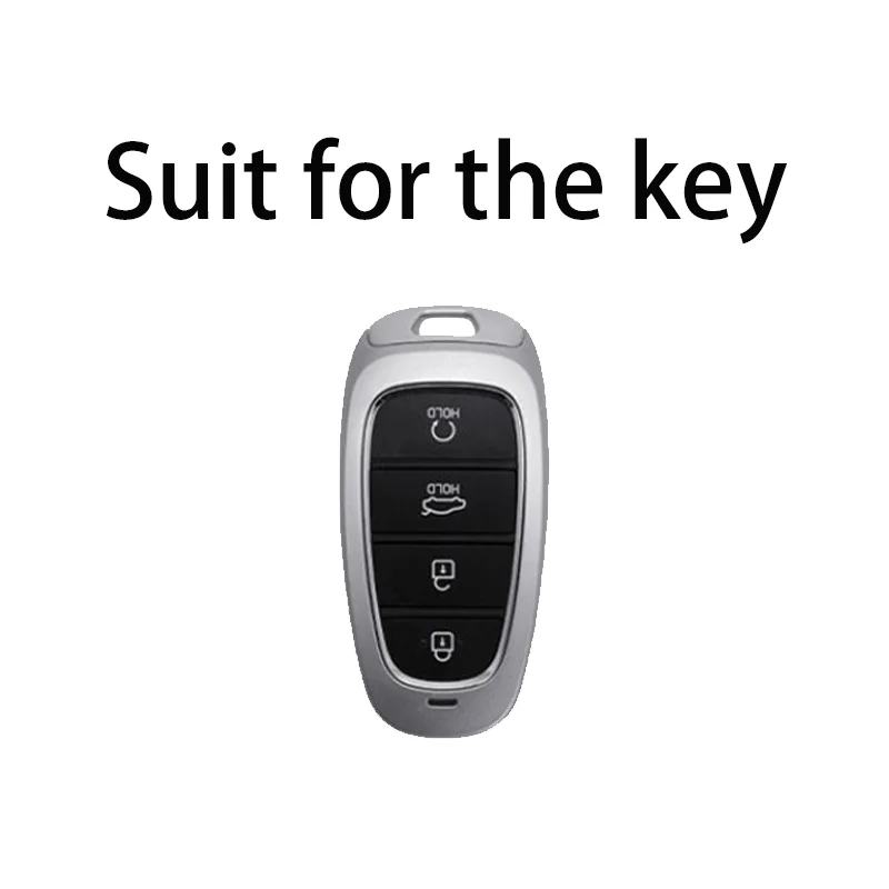 TPU Car Remote Key Case Cover for Hyundai Sonata Nexo Santa Fe Tucson 2022 2021 2020 4 Buttons Keyless Shell Key Fob Accessories