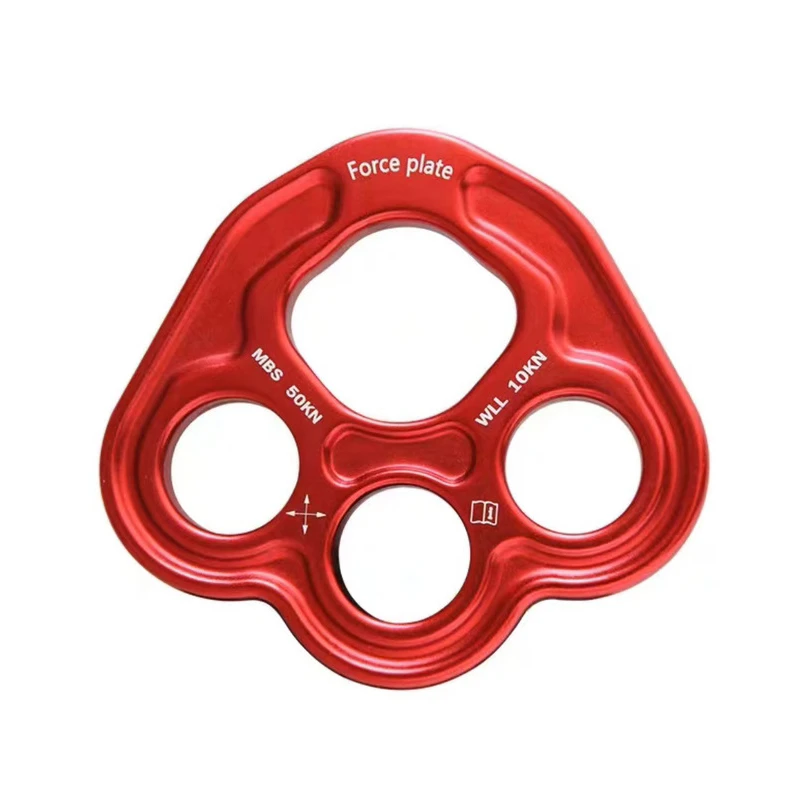 

50KN Climbing Aluminum Bear Paw Rigging Multi Anchor Plate For Multi-point Anchoring Outdoor Sports Climbing Tool