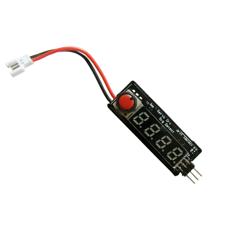 Testeur Servo 3-8V avec Câble d'Alimentation et Affichage Numérique, Dispositif Électronique de Détection de Signal pour Drone, 1 Pièce