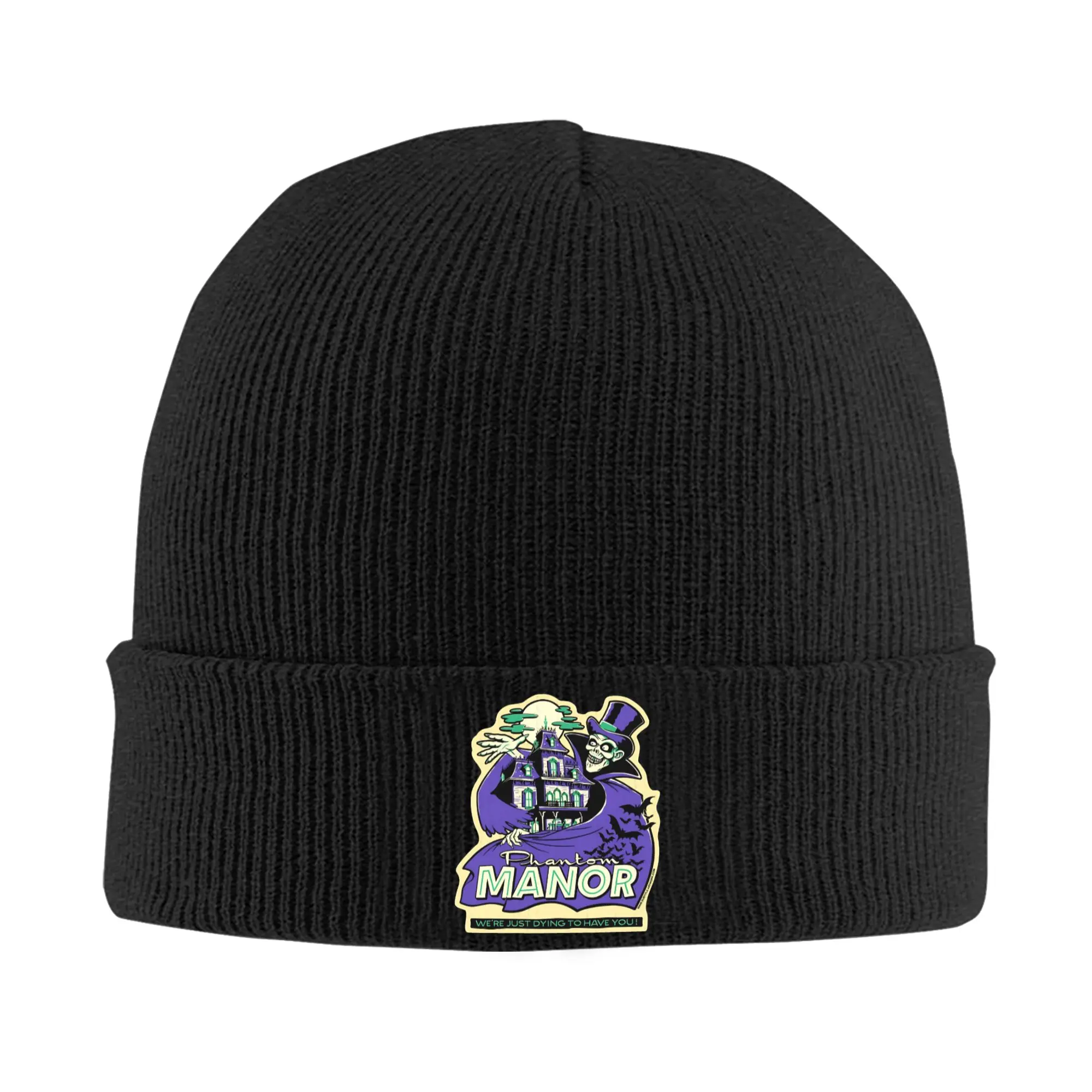 Phantom Manor purple Knit Hat  Trendy Caps Men Women Gym Beanie Hats Spring Graphic Warm Soft Bonnet Hats