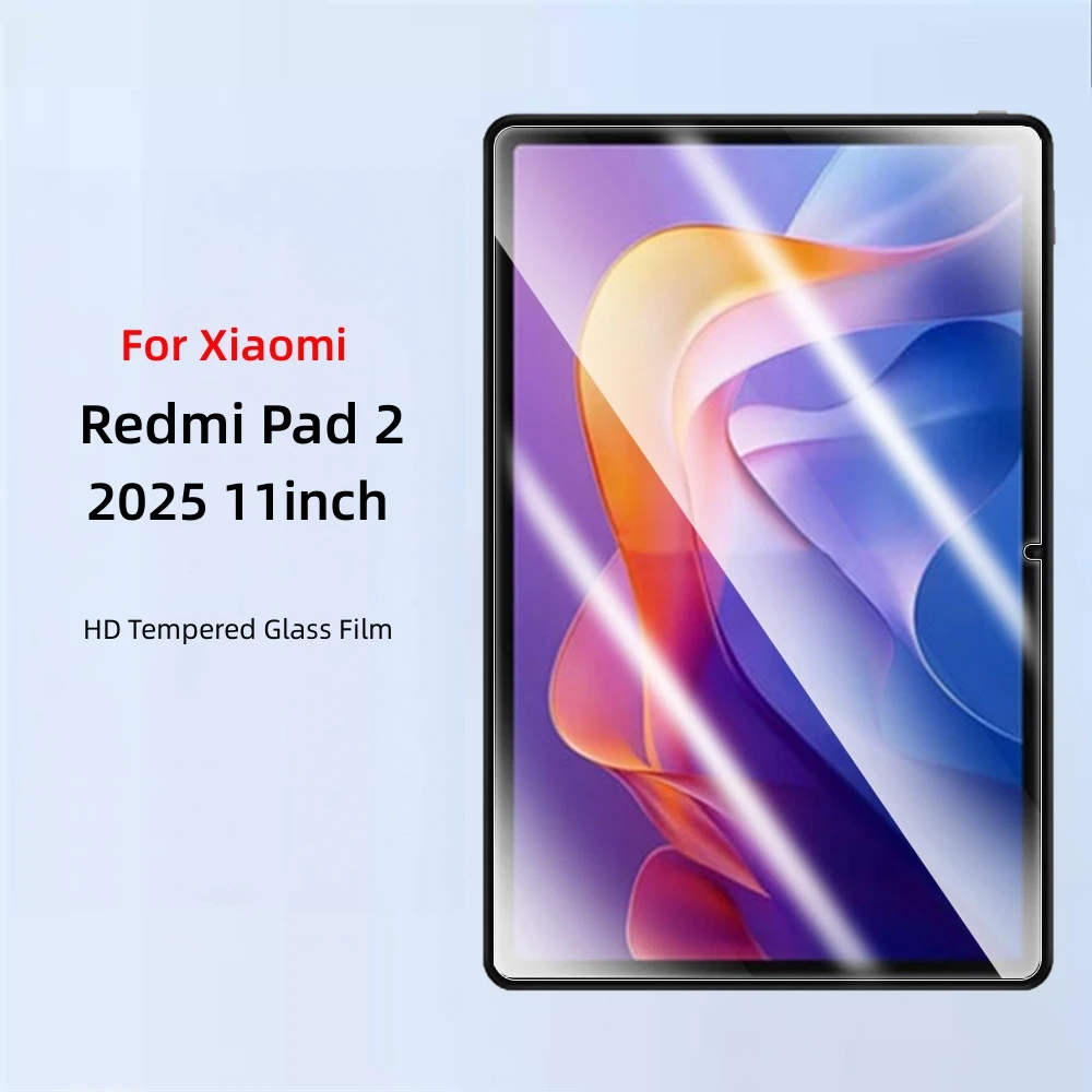 

2Pcs For Xiaomi Redmi Pad 2 Tablet Tempered Glass Screen Protector for REDMI Pad2 11inch 2025 Clear Full Cover Protective Film