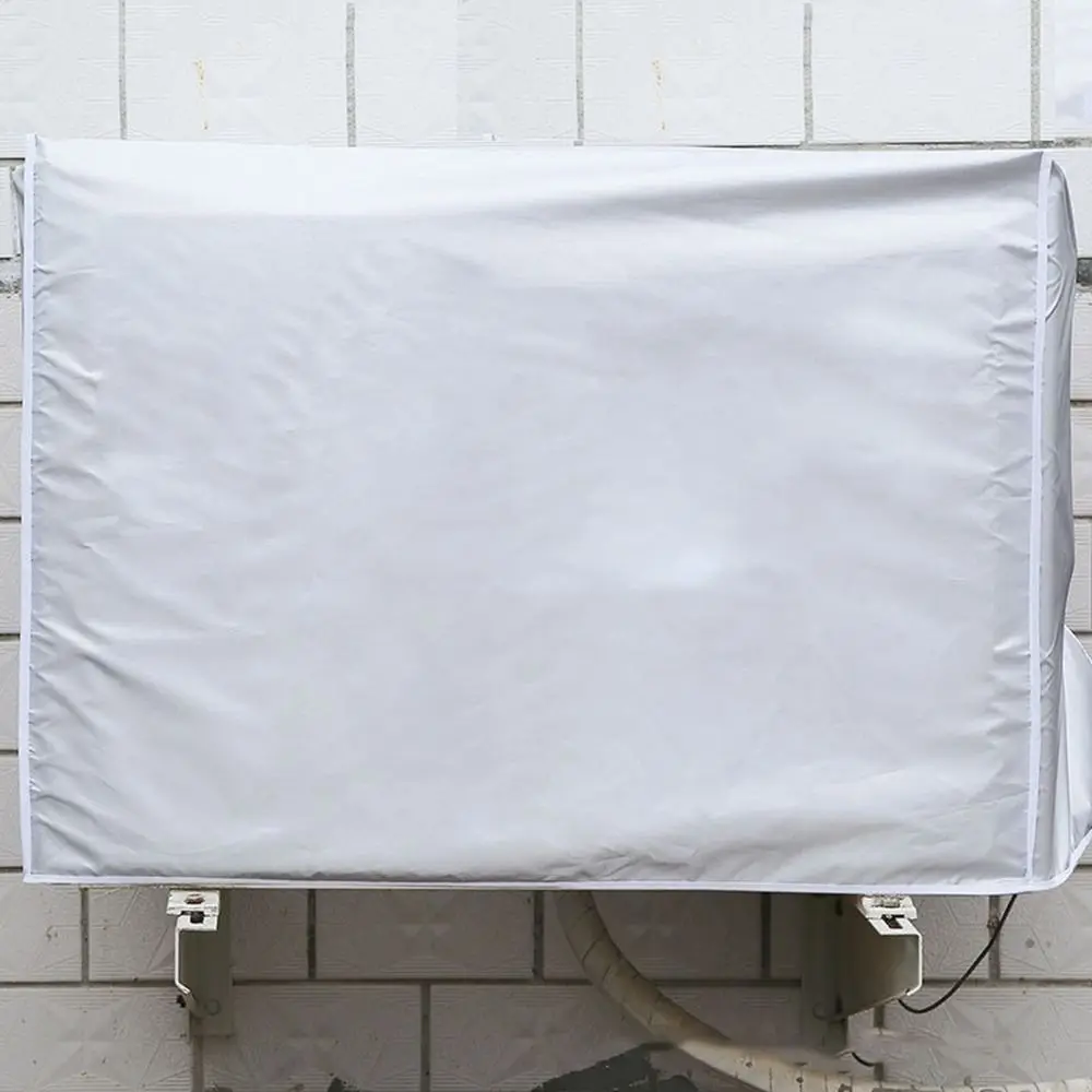 

Oxford Cloth Outdoor Air Conditioning Cover Silver Coated Waterproof Air Conditioner Sunscreen Cover Sun Protection Rainproof