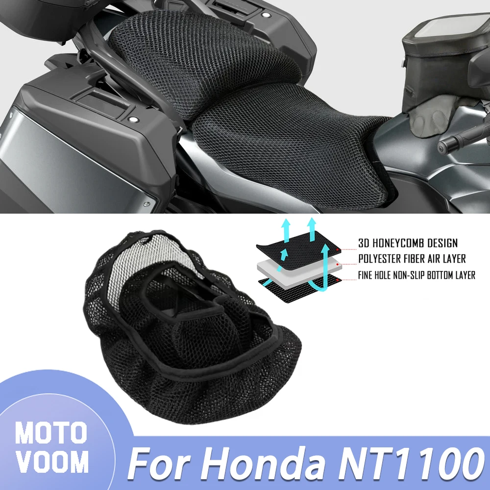 Motorcycle Seat Cover For Honda NT1100 NT 1100 Accessories Seat Covers Seat Protect Cushion 3D Airflow Seat Covers
